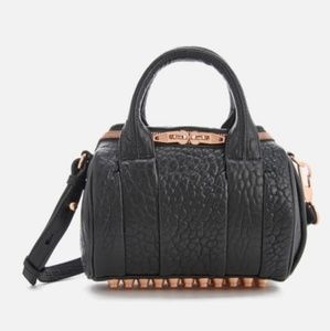 Alexander Wang Mini Rockie with rose gold studs